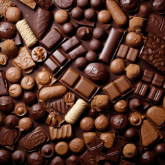 chocolats, pralinés, boite de chocolats