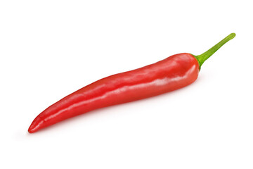 Chili pepper on isolated white background