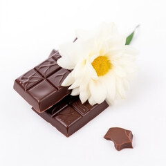 fleurs en chocolat 