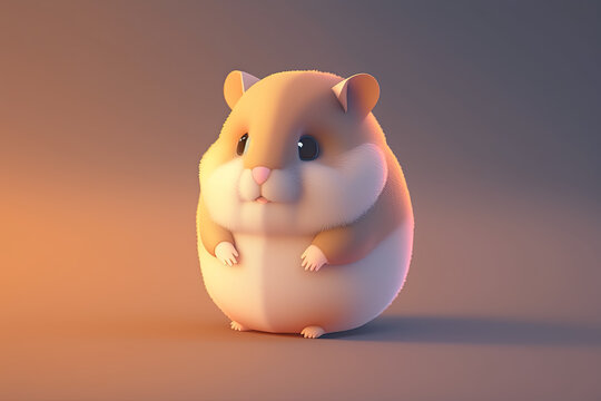 The adorable 3D isometric hamster for a guaranteed "wow" effect