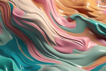 Liquid abstract background with waves