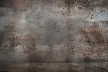Zelfklevend Fotobehang Grunge metal background. Rusty metal texture. Rusted metallic background. Scratched grunge metallic texture © Aquir