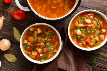 Vegetable cabbage soup