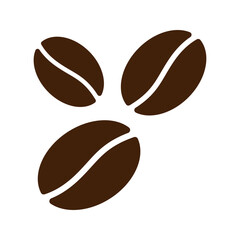 Vector coffee beans icon illustration