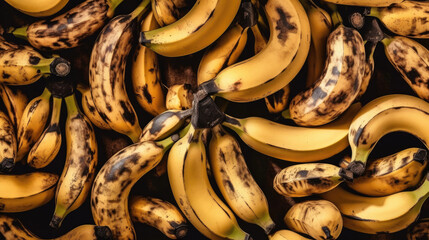 close up of banana created with Generative AI technology
