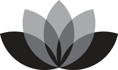 lotus flower icon symbol . harmony icon . flower icon vector illustration . spa icon 