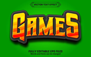 Vector vectors games 3d text effect

