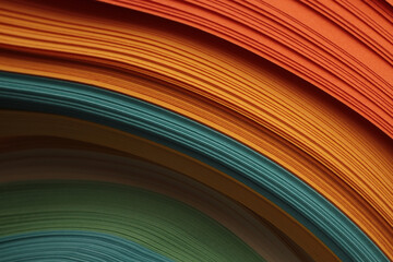 Color strip wave paper. Abstract texture background.
