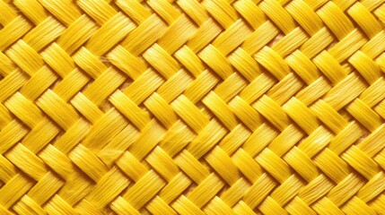 Yellow woven texture background. Generative ai.