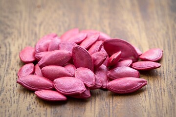 Pile of cucumber seeds.