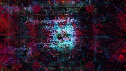 Abstract with math formulas - Powered by Adobe