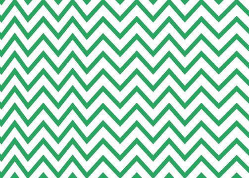 Green and White Zigzag Seamless Pattern. Christmas chevron pattern seamless background texture in green.