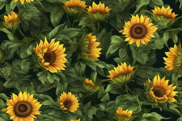 sunflower pattern