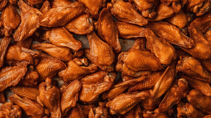 chicken wings as close up created with Generative AI technology