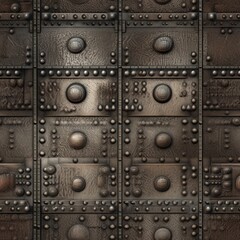 metal texture background -seamless, tileable - Illustration created with Generative ai