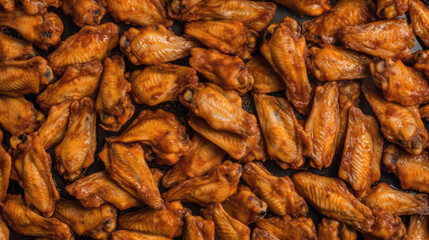 Obraz premium chicken wings as close up created with Generative AI technology