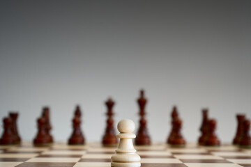 Lonely pawn on his own has to master a big challenge