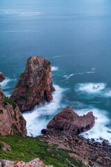 rocky coast of the sea