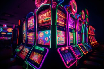 Casino slot machine. Generate AI
