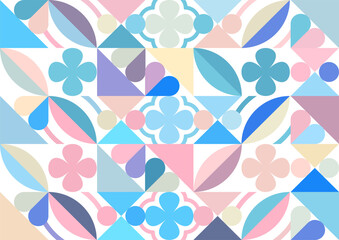 Abstract geometric colorful vector background for poster, web, landing page, cover, ad, greeting card, promotion.