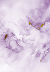 Purple marble and gold abstract background texture. Blue marbling with natural luxury style lines of marble and gold