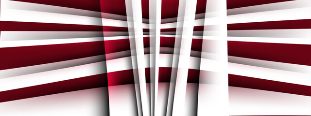 Modern red wide banner background