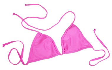 Pink swimming suit isolated on transparent background