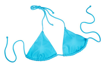 Light blue swimming suit isolated on transparent background
