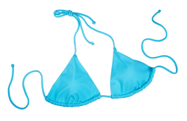 Light blue swimming suit isolated on transparent background