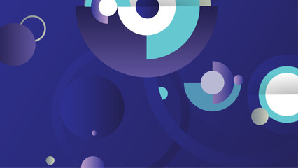 Abstract blue purple background with dynamic shapes