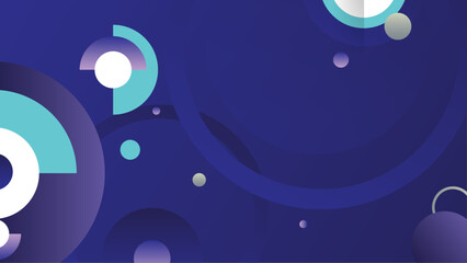Abstract blue purple background with dynamic shapes