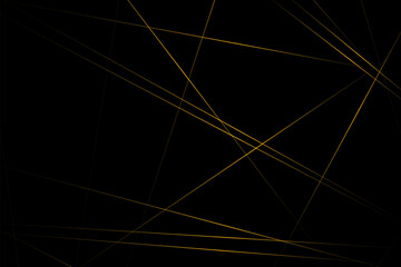 Fototapeta premium Abstract black with gold lines, triangles background modern design. Vector illustration EPS 10.