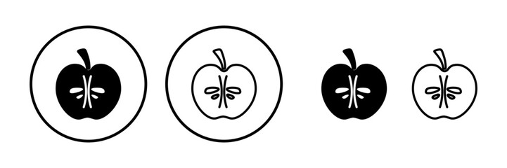 Apple icon vector. apple symbol