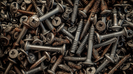 nuts and bolts created with Generative AI technology
