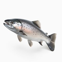 Obraz premium fish on white background