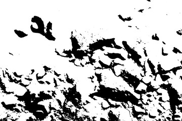Rustic grunge texture with grain and stains. Abstract noise background. PNG graphic illustration with transparent background.