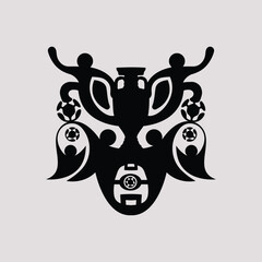 Soccer / Football design template,free copy space, vector	