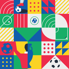 Soccer / Football design template,free copy space, vector	 - obrazy, fototapety, plakaty