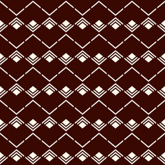 Ethnic seamless pattern. Geometric print. Chevrons, zigzag lines, diamonds background. Tribal, native americans ornament