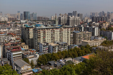 Fototapeta na wymiar Skyline of Wuhan, Hubei province, China