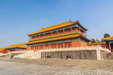 Belvedere of Embodying Benevolence in the Forbidden City in Beijing, China