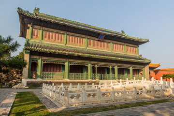 Obraz premium Hall of Literary Brilliance in the Forbidden City in Beijing, China