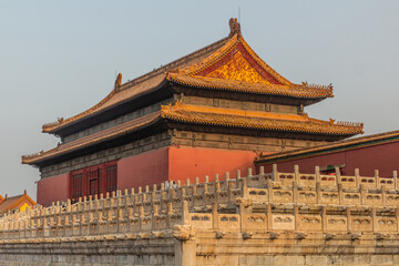 Obraz premium Buildings in the Forbidden City in Beijing, China