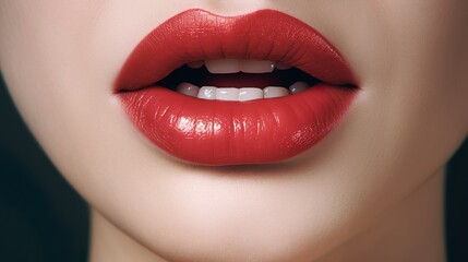 Perfekte natürliche Lippen-Make-up: Nahaufnahme Makrofoto mit wunderschönem Frauenmund. Füllige, volle Lippen. Detailaufnahme des Gesichts. Perfekte reine Haut, Schöne zarte Lippen