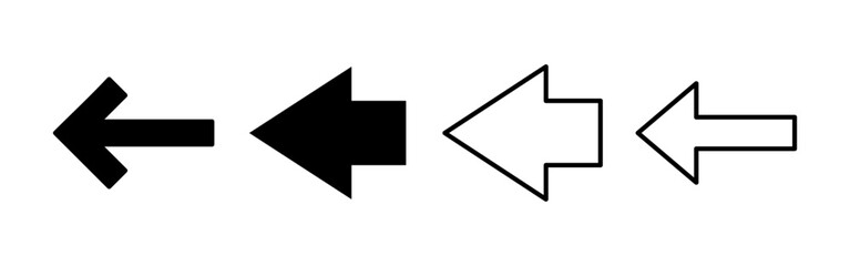 Arrow icon vector for web and mobile app. Arrow sign and symbol for web design.