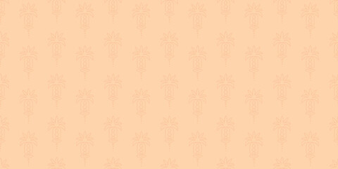tropical pineapple pattern seamless vector on orange summer background, wallpaper, surface design, textile and fabric