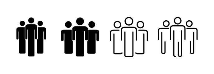 People icon vector for web and mobile app. person sign and symbol. User Icon vector
