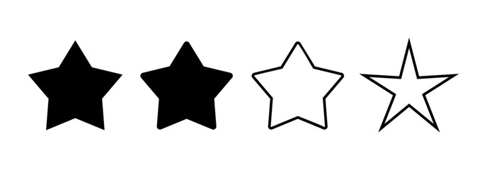 Star Icon vector for web and mobile app. rating sign and symbol. favourite star icon