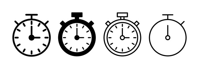 stopwatch icon vector for web and mobile app. Timer sign and symbol. Countdown icon. Period of time
