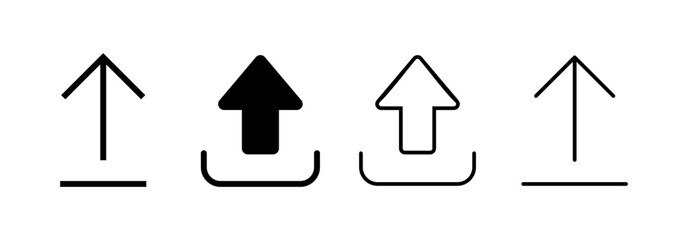 Upload icon vector for web and mobile app. load data sign and symbol